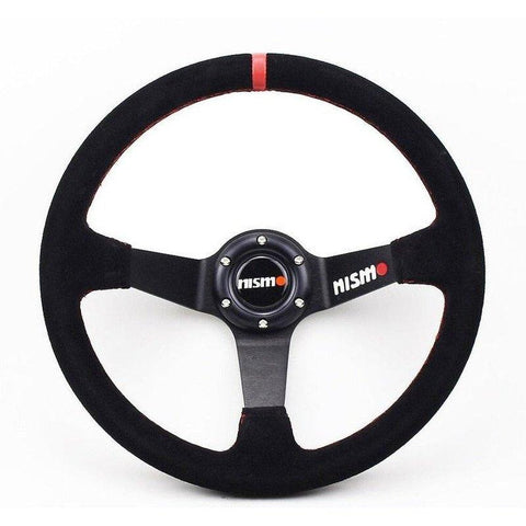350mm Suede Nismo Deep Dish Steering Wheel JDM Performance