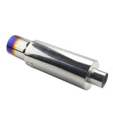 4" H-Spec Jdm Silencer Muffler 2.5" Inlet