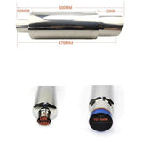 4" H-Spec Jdm Silencer Muffler 2.5" Inlet
