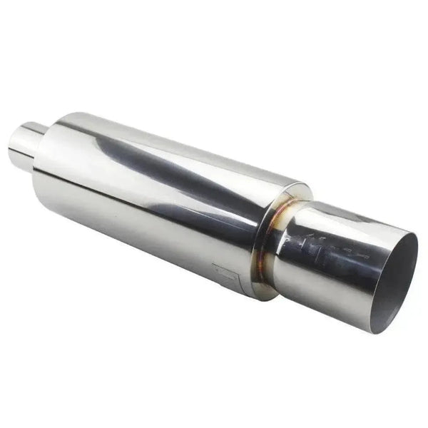 4" H-Spec Jdm Silencer Muffler 2.5" Inlet