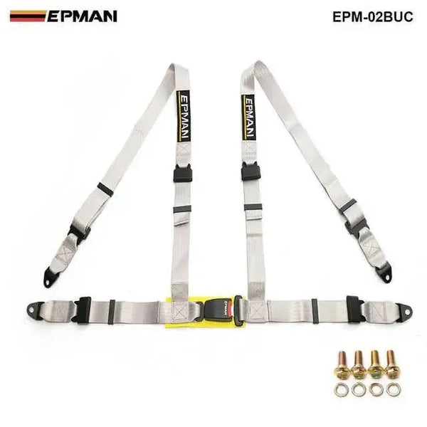 4 Point Nylon Safety E Marked Harness Racing Seat Belt JDM Performance