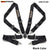 4-Point Nylon Strap Harness Safety Camlock Racing Seat Belt E-marked JDM Performance