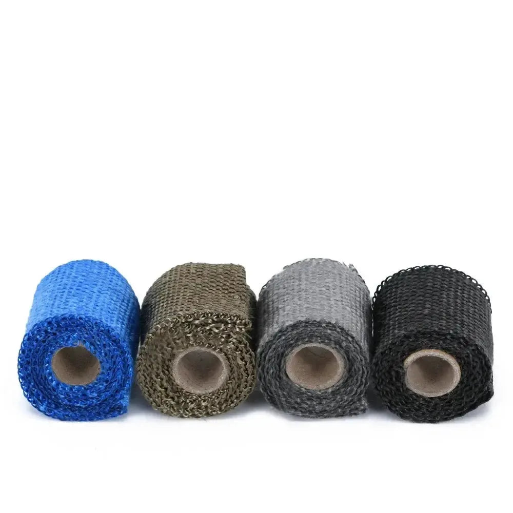 1 Rolls 50FT Titanium Lava Header Manifold Exhaust Heat Wrap Tape