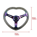 350MM Deep Dish Vip Bubble Steering Wheel