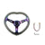 6-Hole 350MM Heart Black Deep Dish Vip Crystal Bubble Neo Spoke Steering Wheel JDM Performance