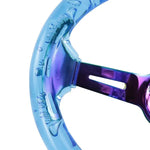 350MM Blue Bubble Neo Steering Wheel