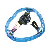 350MM Blue Bubble Neo Steering Wheel