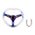 6-Hole 350MM Heart Clear Deep Dish Vip Crystal Bubble Neo Steering Wheel JDM Performance