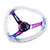 6-Hole 350MM Heart Clear Deep Dish Vip Crystal Bubble Neo Steering Wheel JDM Performance