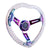 6-Hole 350MM Heart Clear Deep Dish Vip Crystal Bubble Neo Steering Wheel JDM Performance