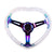 6-Hole 350MM Heart Clear Deep Dish Vip Crystal Bubble Neo Steering Wheel JDM Performance