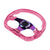 6-Hole 326mm Vip Pink Crystal Bubble Neo Spoke Steering Wheel JDM Performance