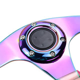 6-Hole 326mm Vip Pink Crystal Bubble Neo Spoke Steering Wheel JDM Performance