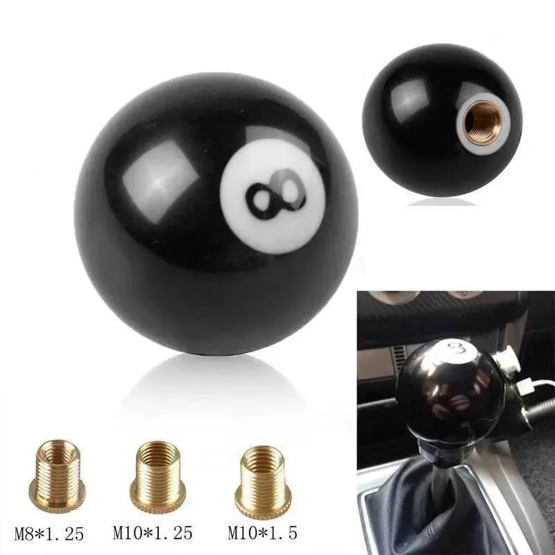 gear shift knob 8 ball Universal Gear Knob Number 8 Ball Manual Car Knob Shifter