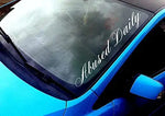 Abused Daily Windshield Vinyl Decal