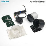Addco 52mm Boost Gauge Psi - 7 Colour