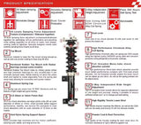 Adlerspeed Height & Damper Adjustable Coilovers For WRX STI 15+UP