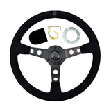 Aftermarket Black ED Steering Wheel Suede