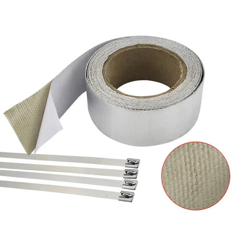 Aluminum Reinforced Tape Adhesive Backed Heat Shield Resistant Wrap