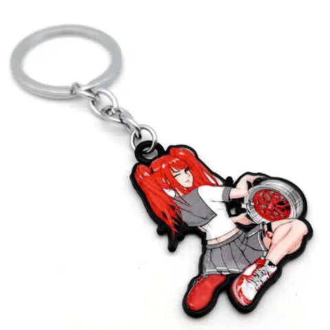 Anime Girl JDM Keychain