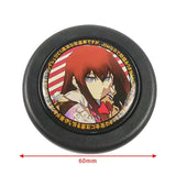 Anime-Inspired Kawaii Girl Horn Button