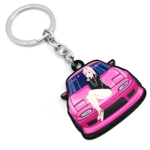 Anime Miata Girl Keyring