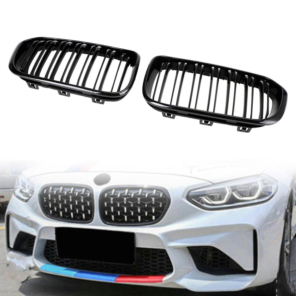 BMW 1 Series F20 F21 2015-2017 Gloss Black Double Front – JDM Performance