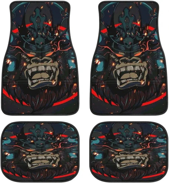 Beast Samurai Mask Car Floor Mat