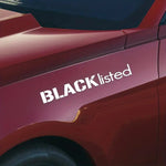 Black Listed Sticker Decal