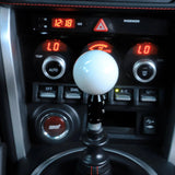 Black White Round Ball Shift Knob for Toyota Subaru M12X1.25&MT