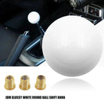 Black White Round Ball Shift Knob for Toyota Subaru M12X1.25&MT