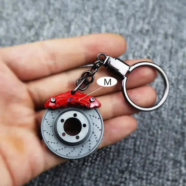 Brake Disc Alloy Car Part Keyring