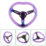 Bubble Steering Wheel Purple Deep Dish 350mm