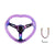 6-Hole 350MM Heart Purple Deep Dish Vip Crystal Bubble Steering Wheel JDM Performance