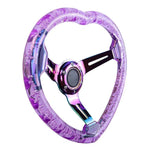 Bubble Steering Wheel Purple Deep Dish 350mm