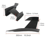 Carbon Fiber Front Bumper Canard Universal