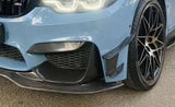 Carbon Fiber Front Bumper Canard Universal