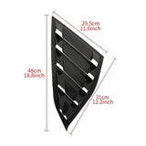 Carbon Fiber Side Vent Window Quarter Louver For Honda Accord 18-22