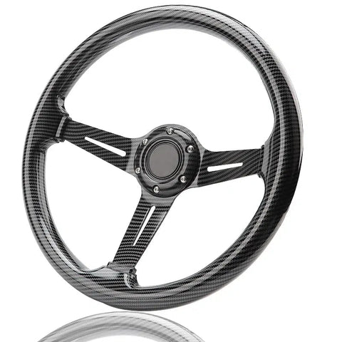 Carbon Fibre 350mm Racing Steering Wheel.