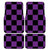 Checkerboard Car Floor Mats