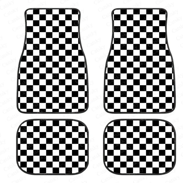 Checkerboard Car Floor Mats