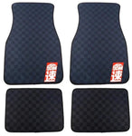 Checkered Anti-Slip JDM Plush Car Floor Mats