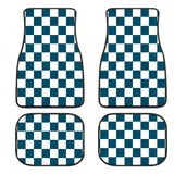Checkered Flag Pattern Car Floor Mats