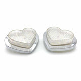 Clear LED Heart Shape Side Marker Indicators (Pair)