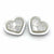 Clear LED Heart Shape Side Marker Indicators (Pair)