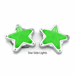 Clear LED Star Shape Side Marker Indicators pair