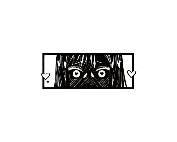 Cute Anime Girl Car Sticker