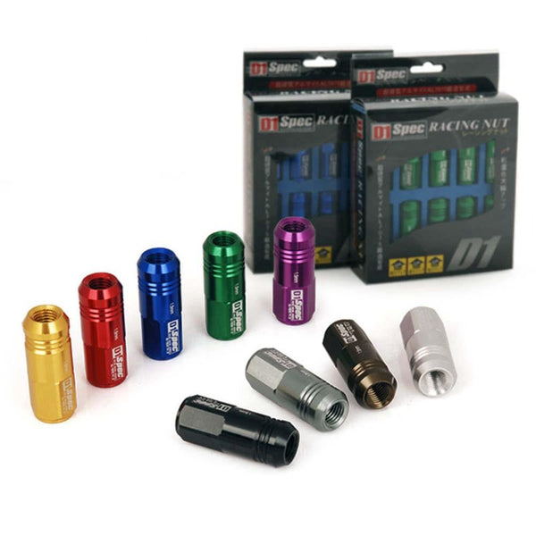 D1spec Jdm Wheel Racing Lug Nuts P:1.25 Or P:1.5, L:52mm 20pcs/set JDM Performance