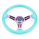 Deep Dish Pink Neo Chrome Steering Wheel