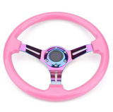 Deep Dish Pink Neo Chrome Steering Wheel